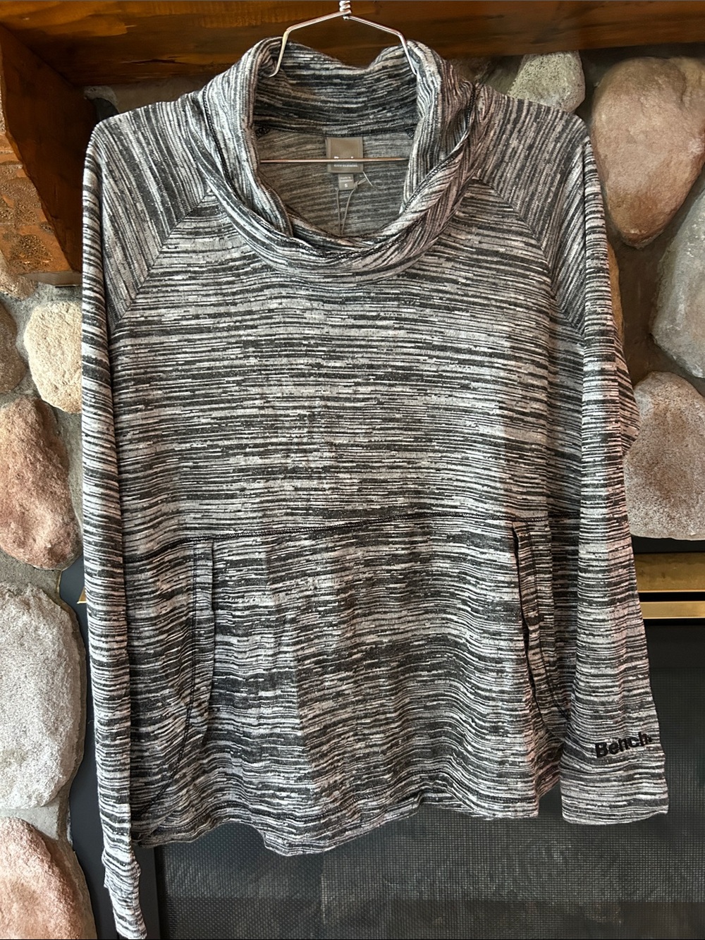 Bench Women's Marled Breezy OverheadCowl Neck Sweater, Size S, NWT